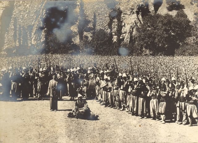 Reception of an Assyrian malik (tribal chief) at Qudshanis