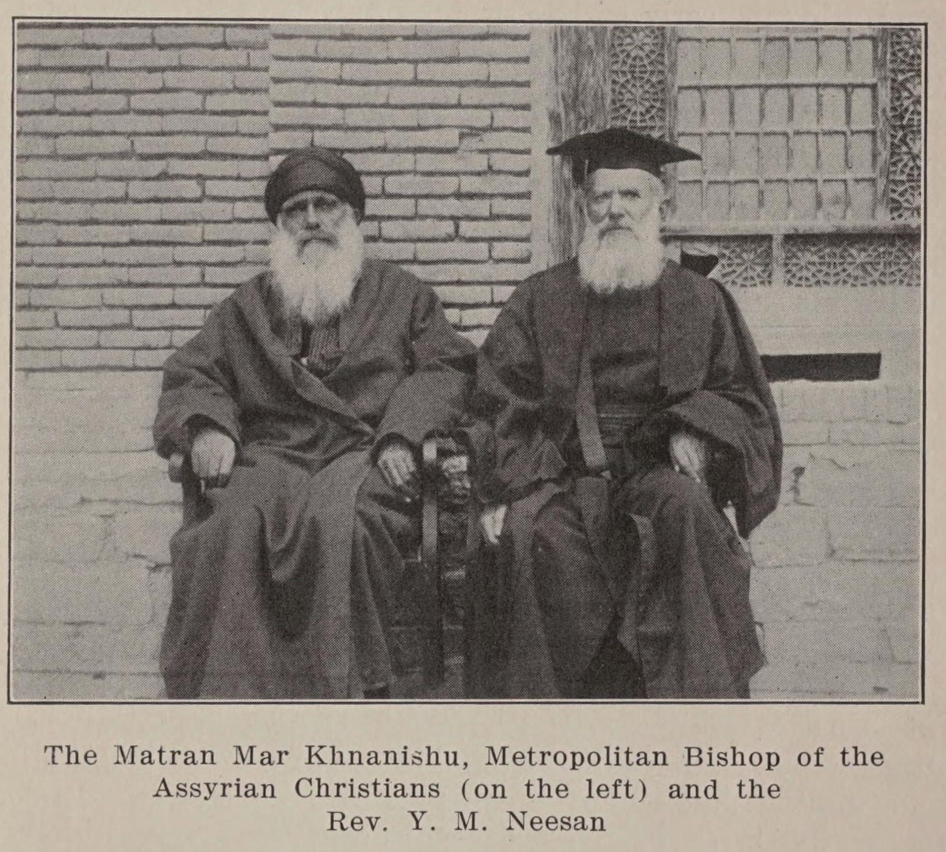 Metropolitan Mar Khnanishu and Rev. Y. M. Neesan