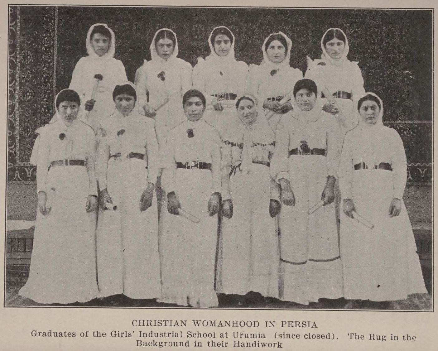 Graduates of the Girls' Industrial School at Urmia