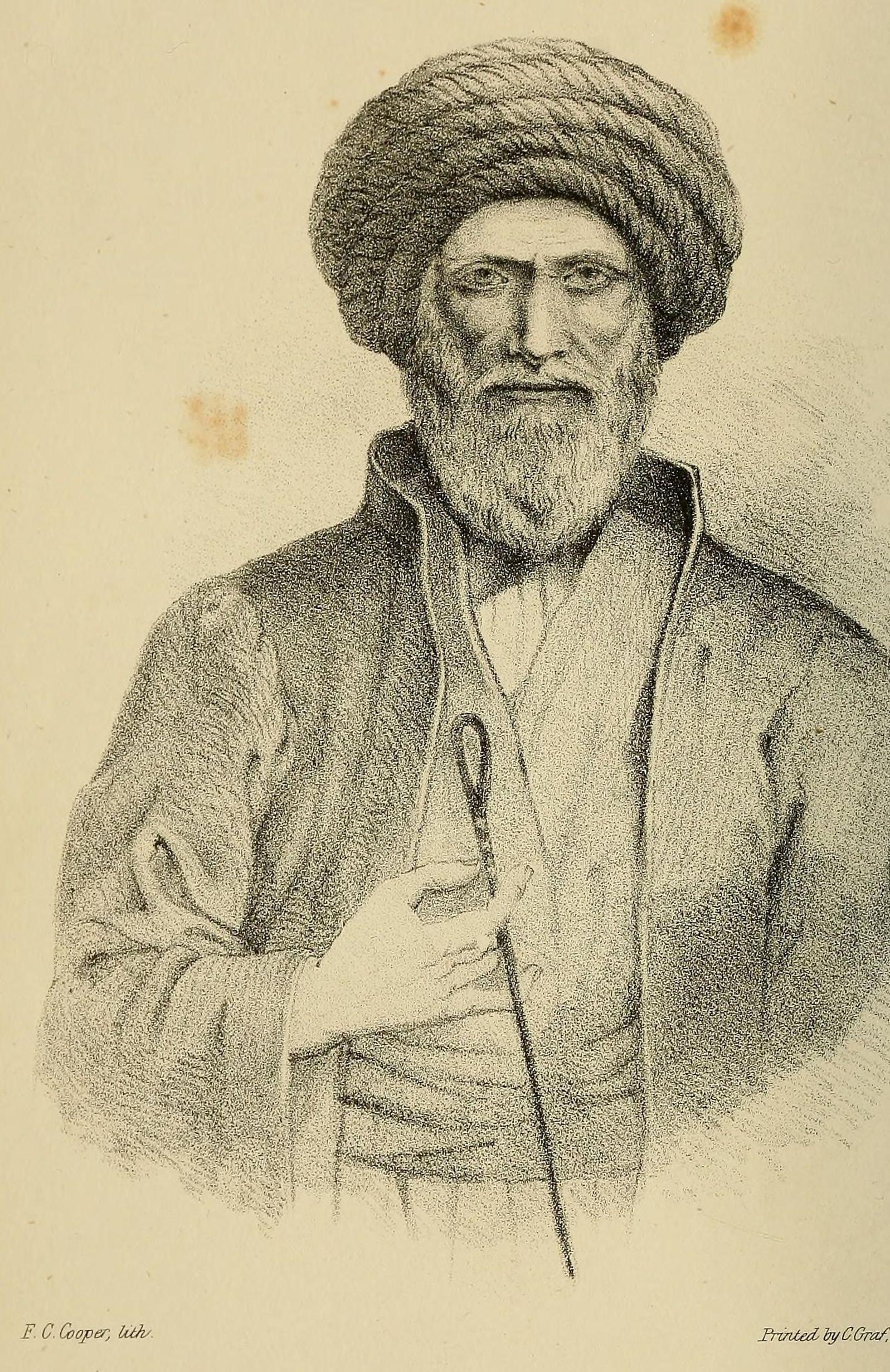 Mar Shimun, Patriarch of the Nestorians, 1852 lithograph