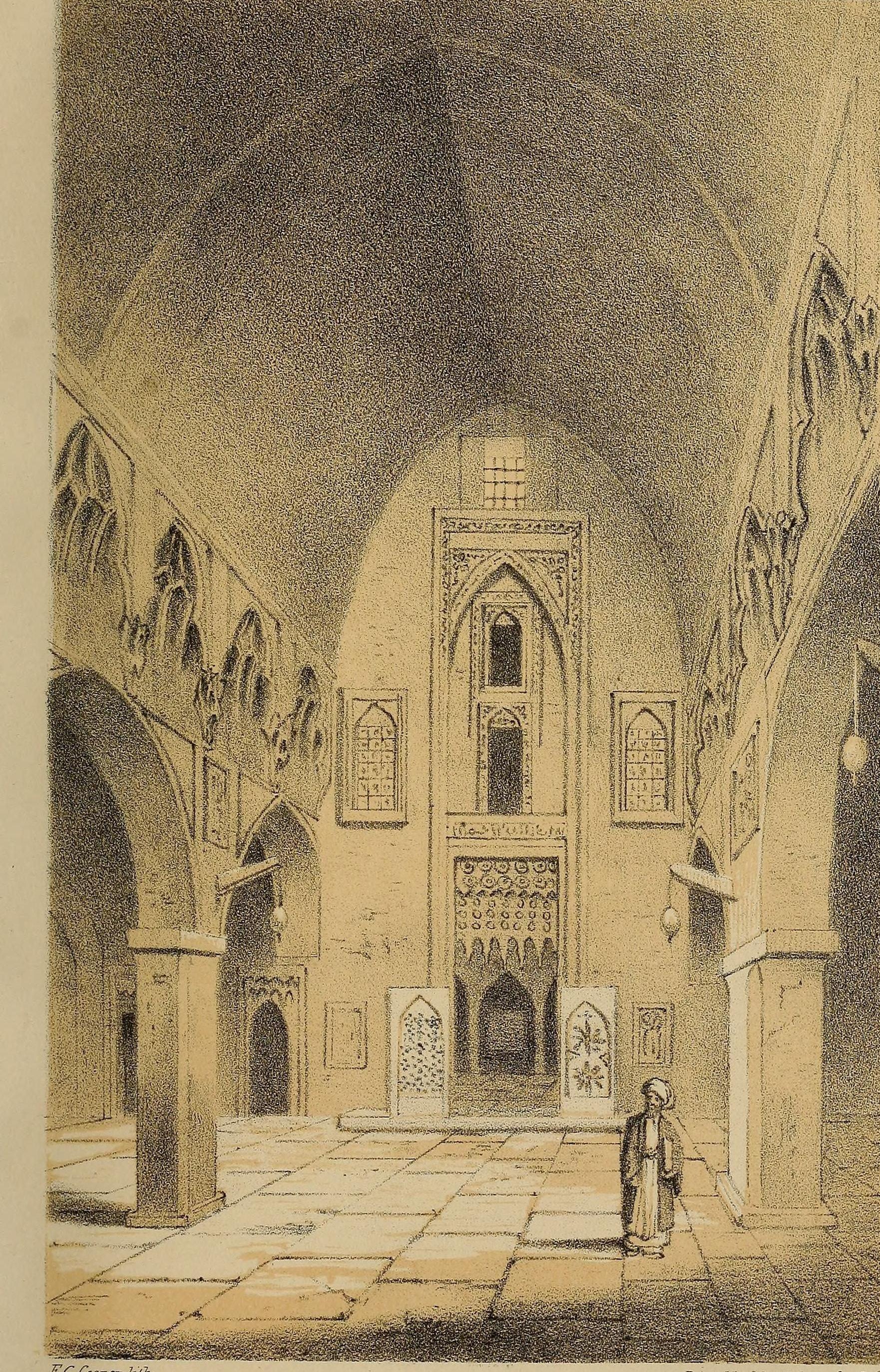 Church of Et-Jâhara, Mosul: eastern end, 1852 lithograph