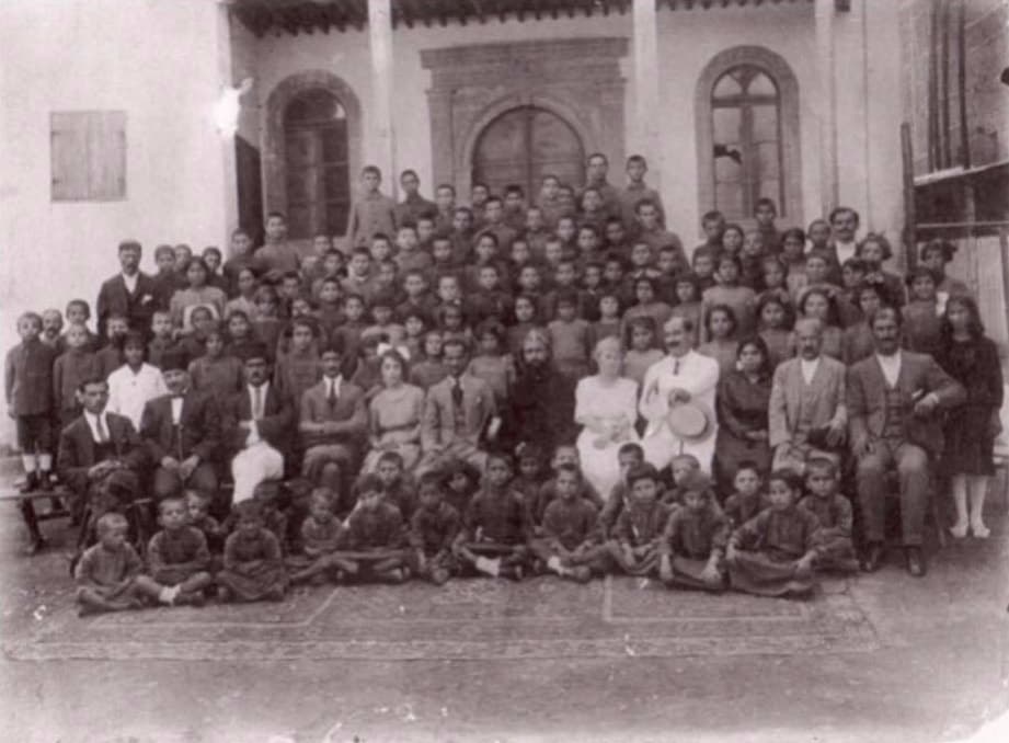 Students and staff of the Assyrian orphanage in Adana, 1921