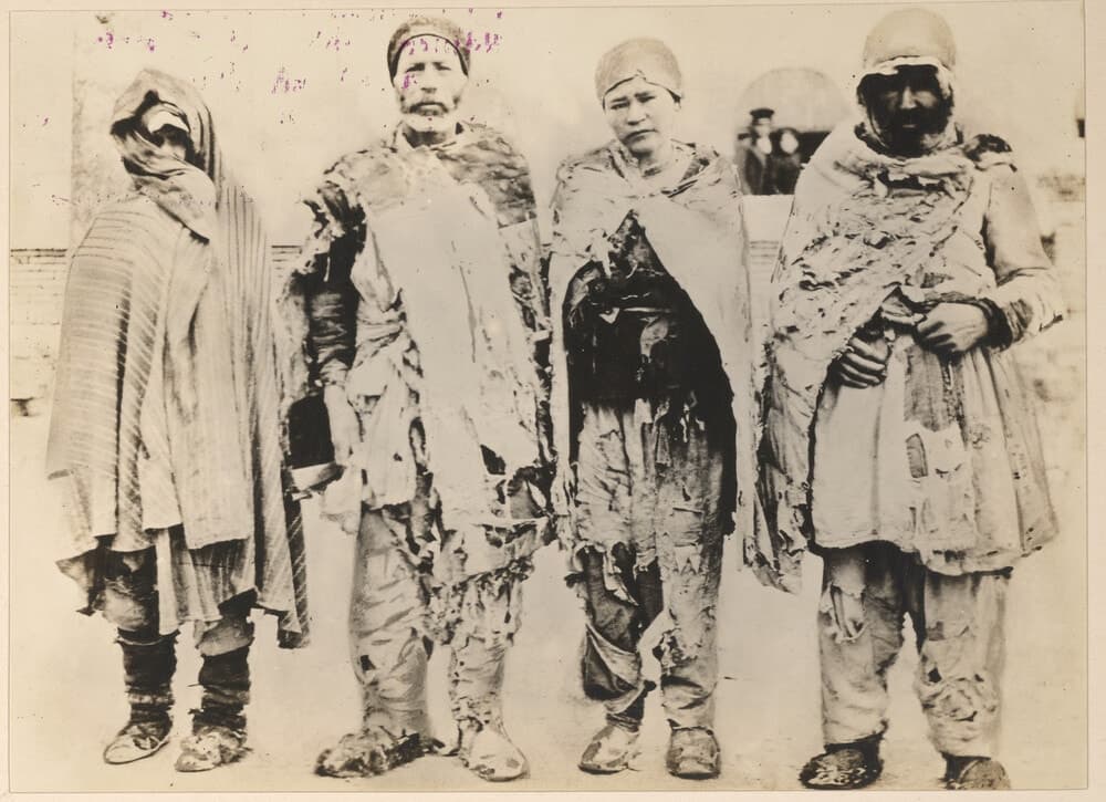 Four refugees reach the American relief station in Urmia