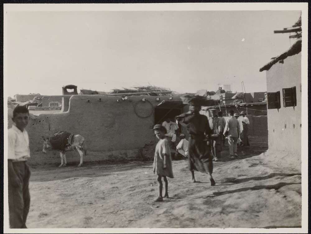 Shelters in the Nestorian (Assyrian) refugee camp, Baghdad, 1927