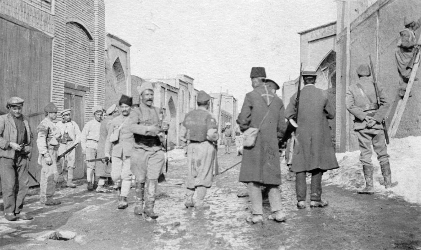 Assyrian militia patrolling in Urmia, 1918