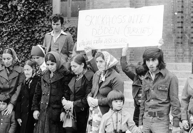 Assyrians protest the deportation of the Özer family, Landskrona