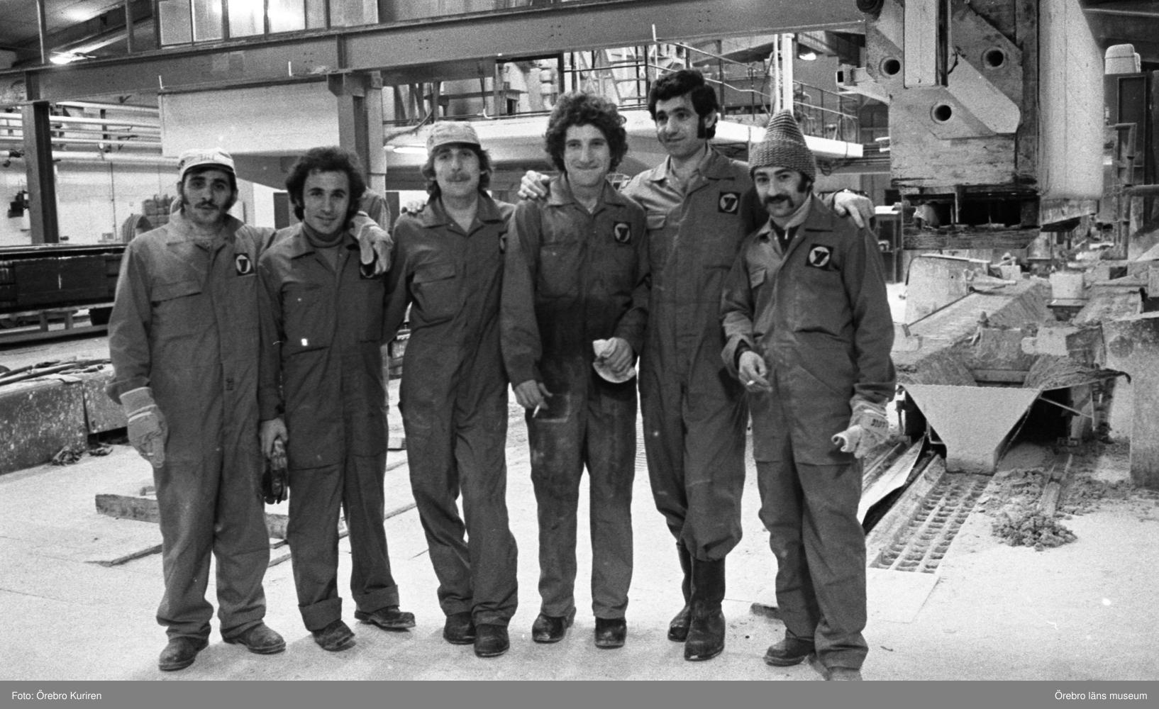 Assyrian workers at the Ytong factory, Kumla