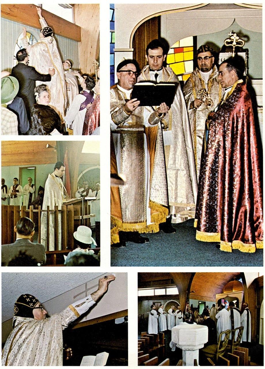 Consecration of the Virgin Mary church in Paramus, 1968