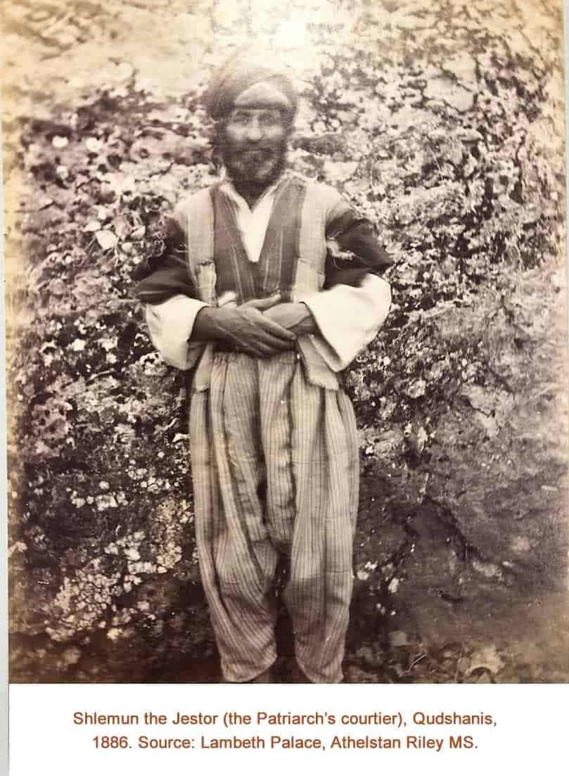 Shlemun, the patriarch's jester and courtier, Qudshanis, 1886