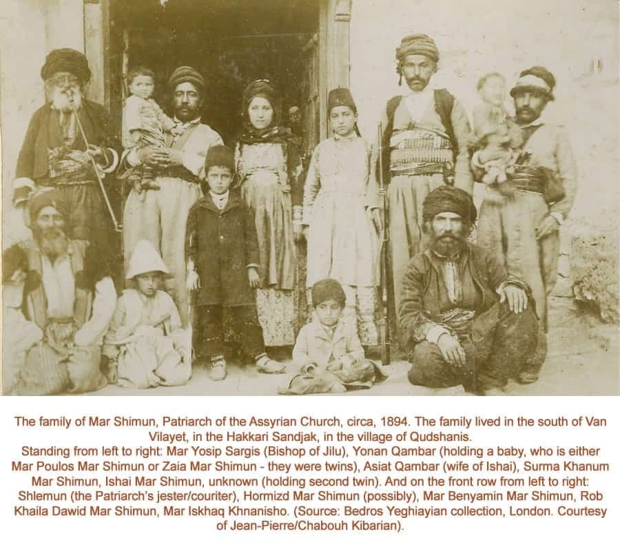 The Mar Shimun family at Qudshanis, about 1894