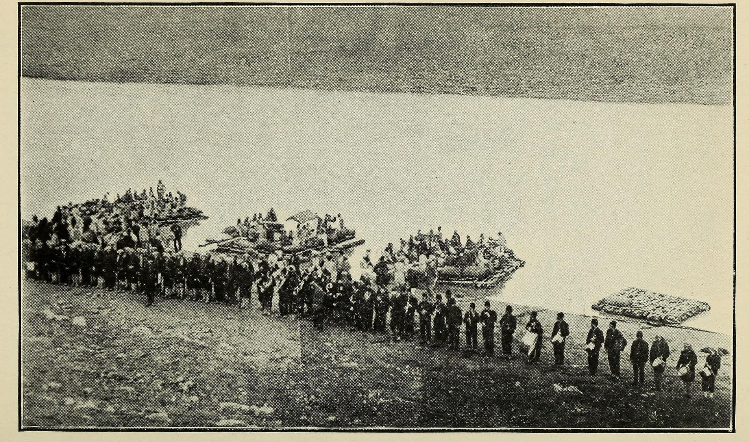 Tigris rafts like those used to drown Diyarbakir's Christians