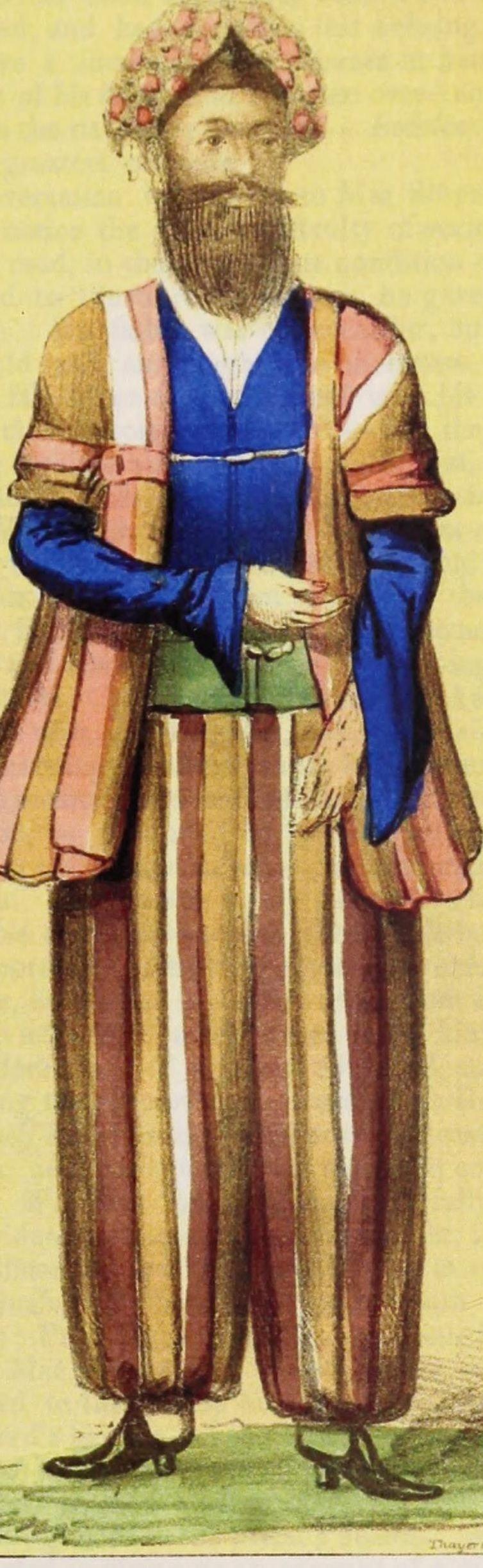 Dunka, a Nestorian priest from the mountains, 1843 lithograph