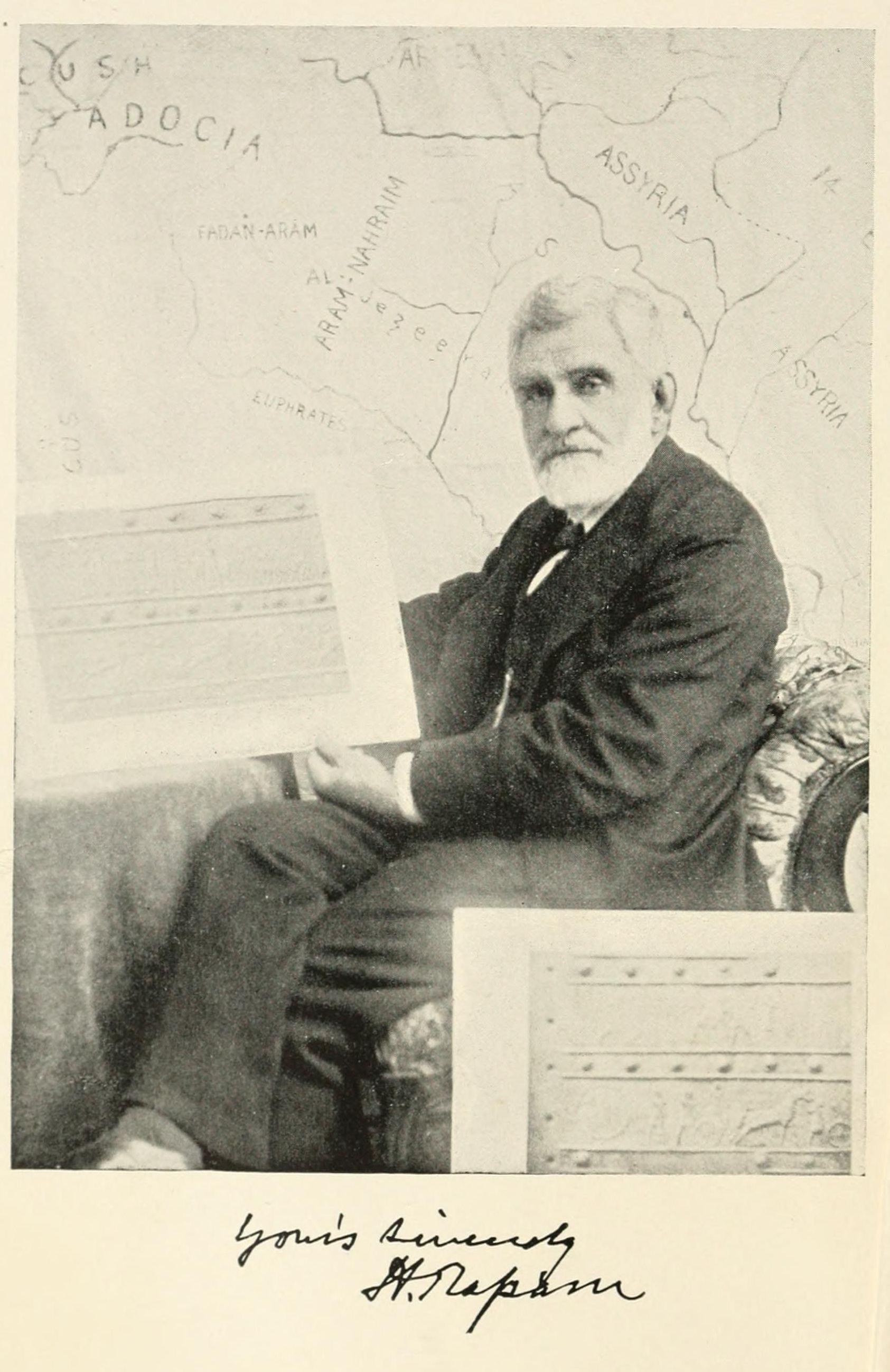 Hormuzd Rassam, frontispiece portrait, 1897