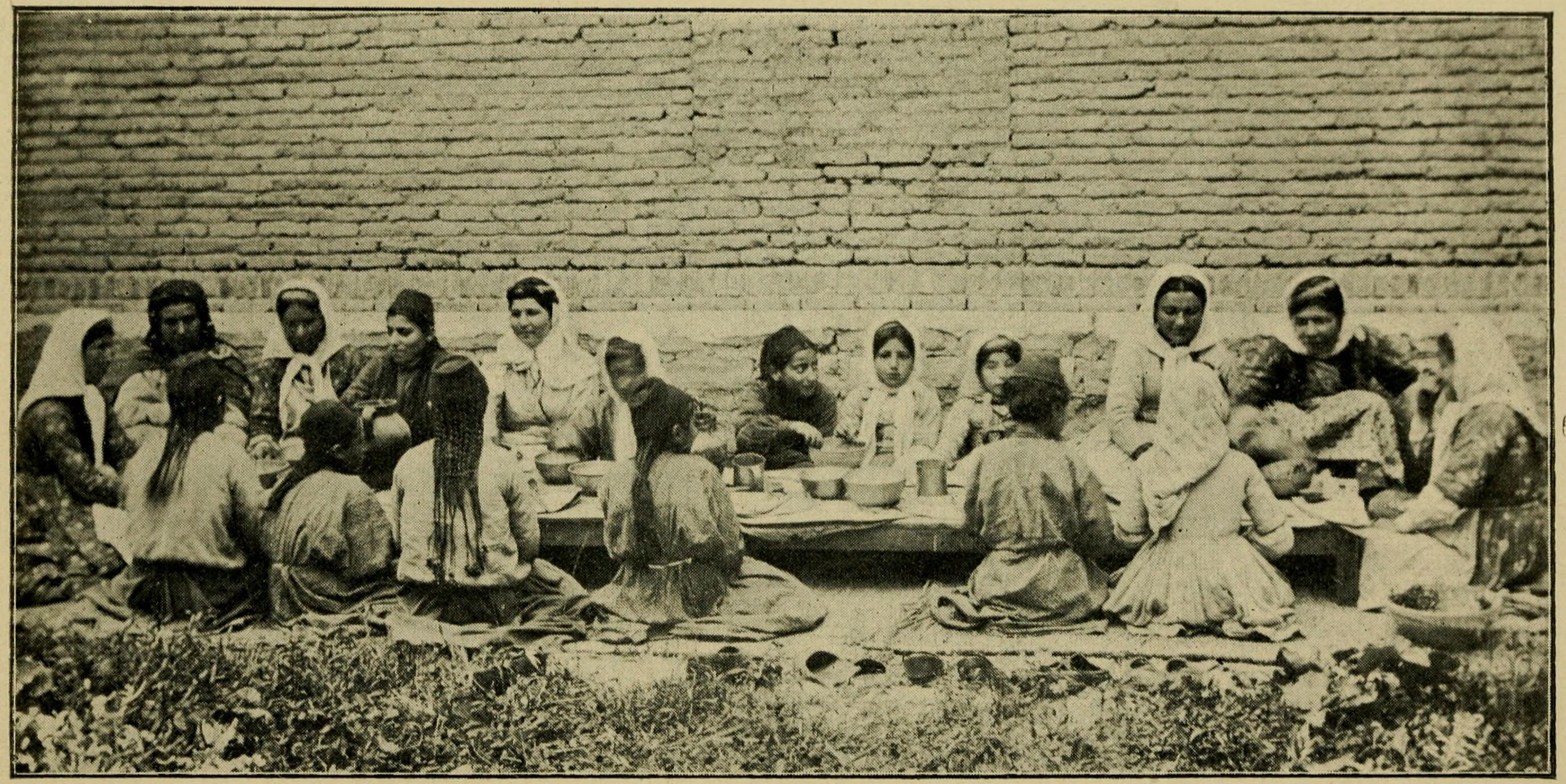 Nestorian (Assyrian) women dining