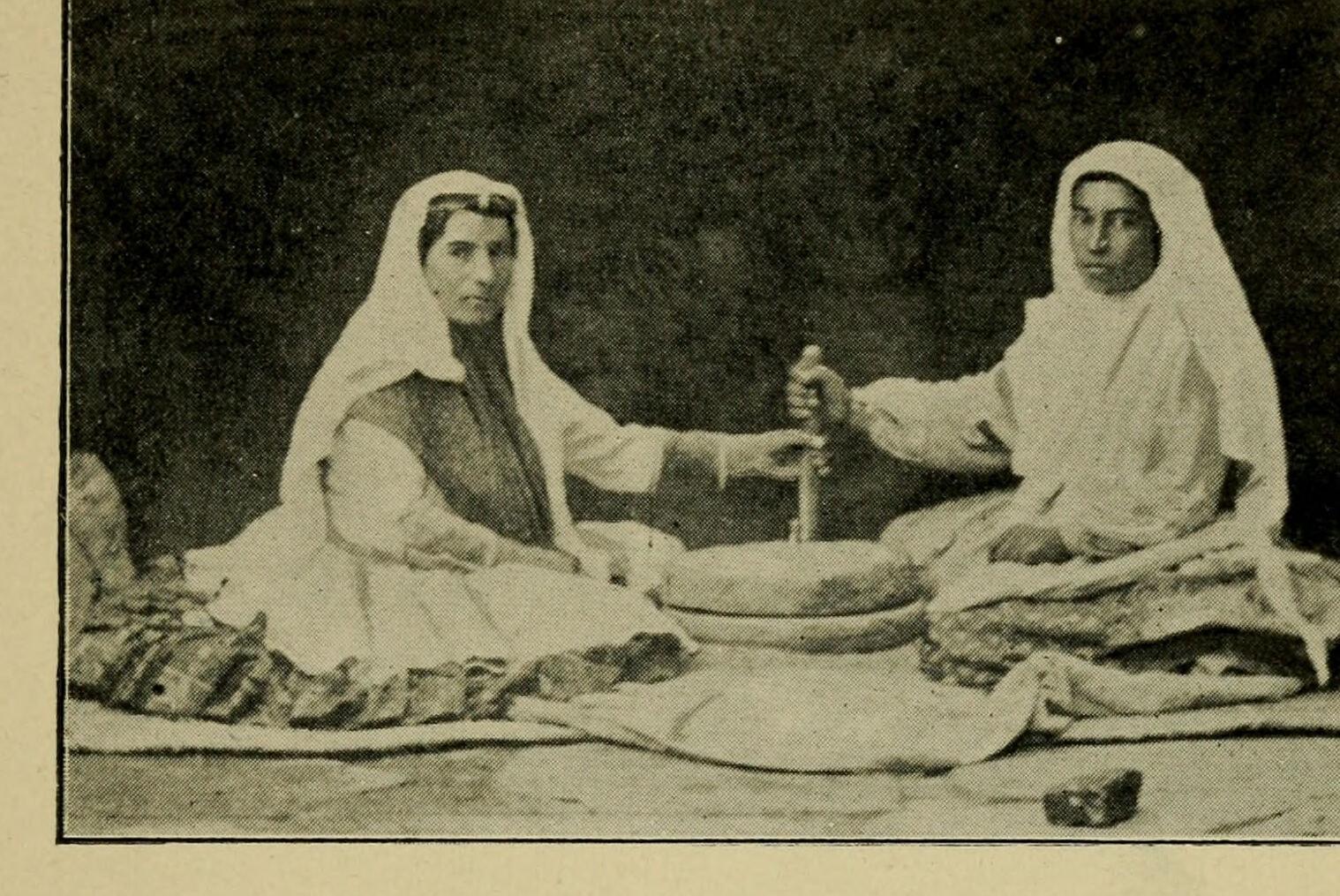 Nestorian (Assyrian) women grinding