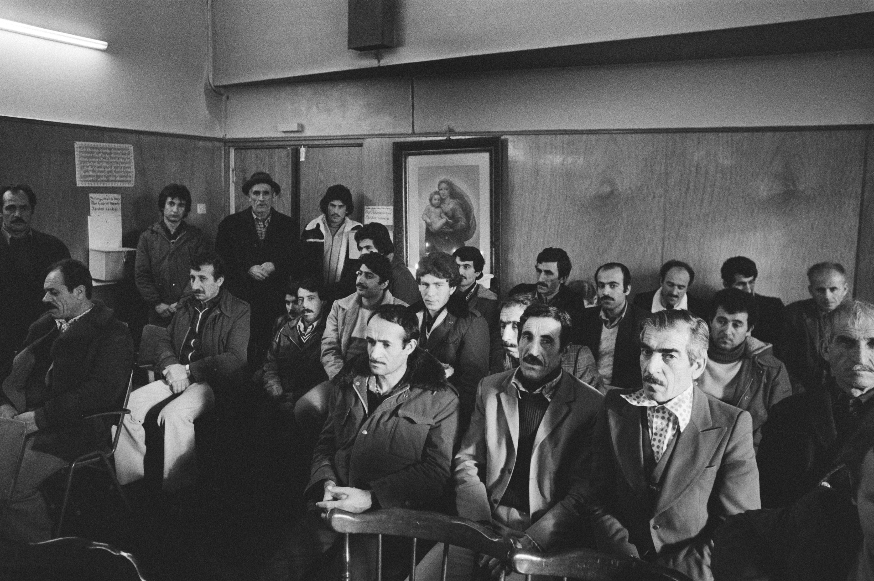 Syriac Christians from Turkey gathered in the Hengelo church, 1981