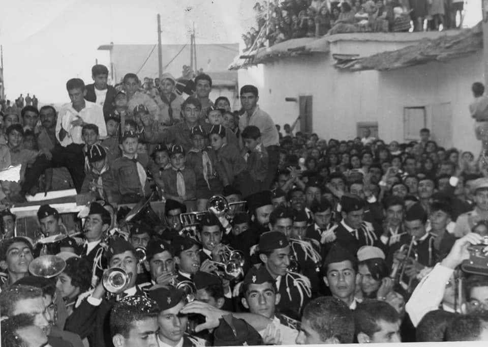 Syriac Scouts and crowd in Qamishli, 1960s