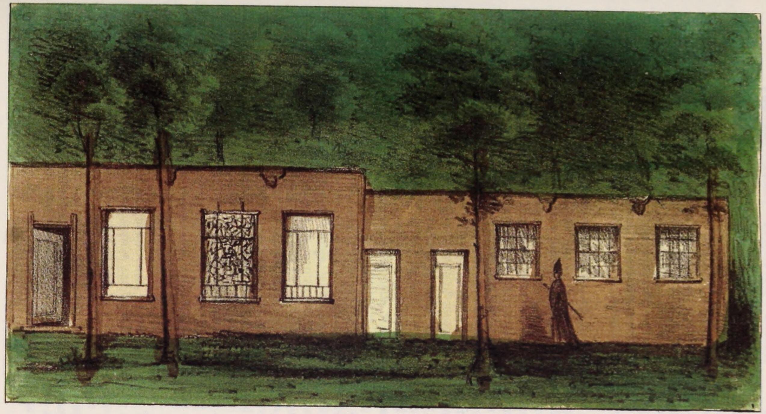 Mission seminary at Urmia, 1843 lithograph