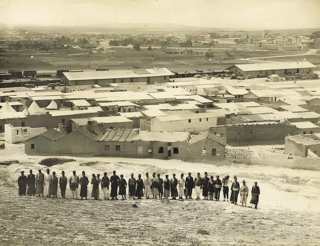 Refugee camp that became the Syriac Quarter of Aleppo, 1925