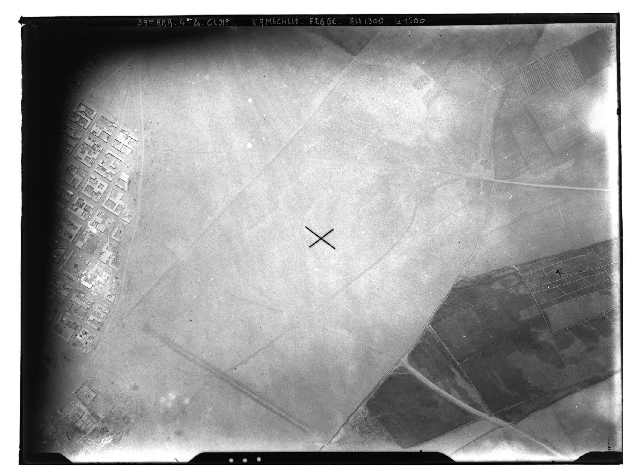 Aerial view of the young town of Qamishli, 1930