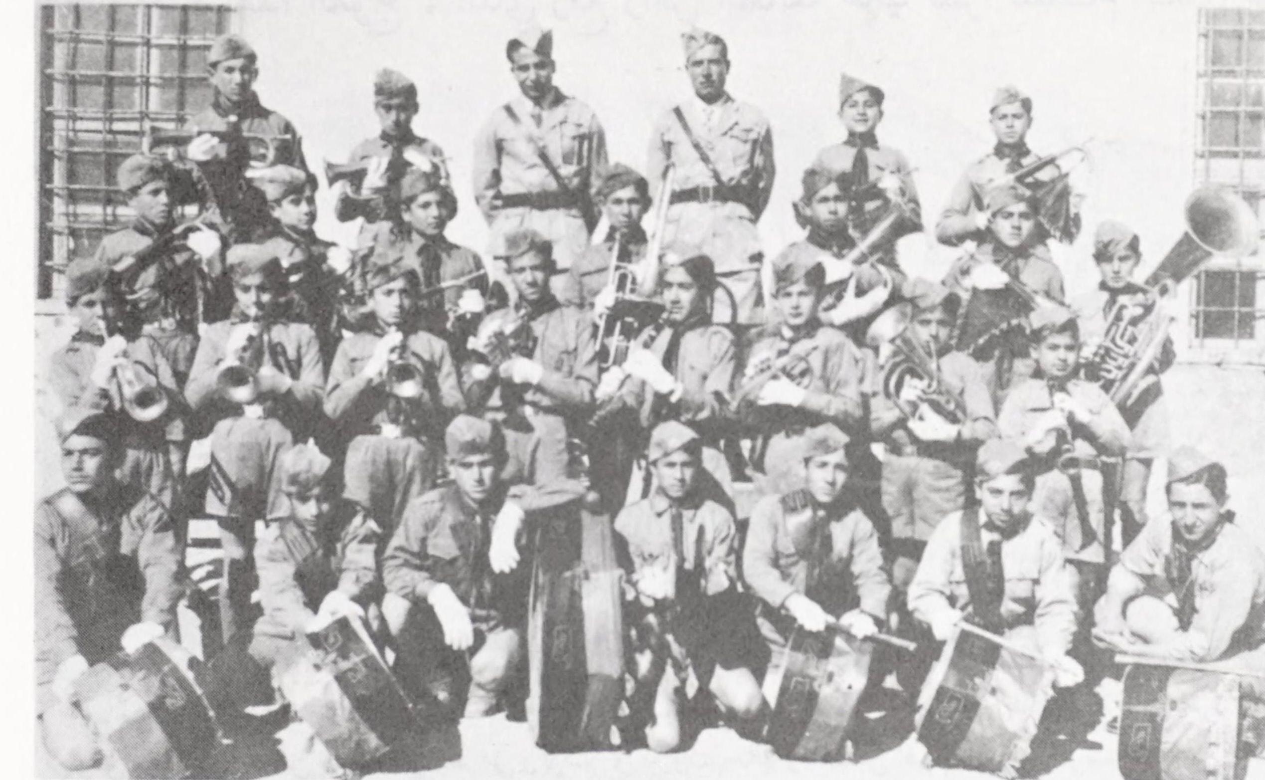 First modern band of the Syriac scout troop, Qamishli, 1950