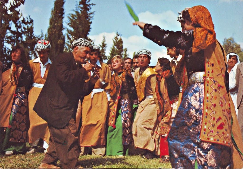 Dancing the chobi in Bartella, 1980