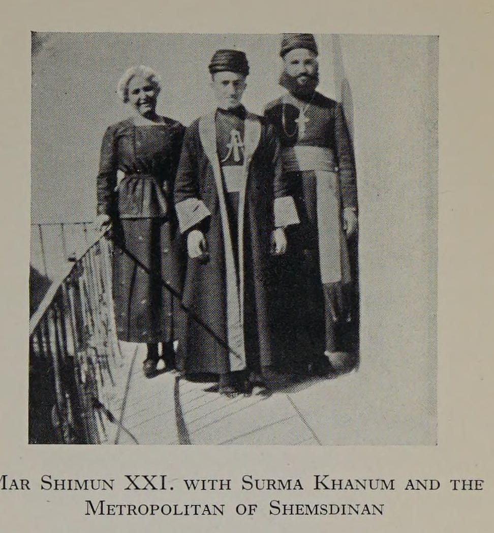 Young Mar Eshai Shimun with Surma and the Metropolitan of Shamsdin