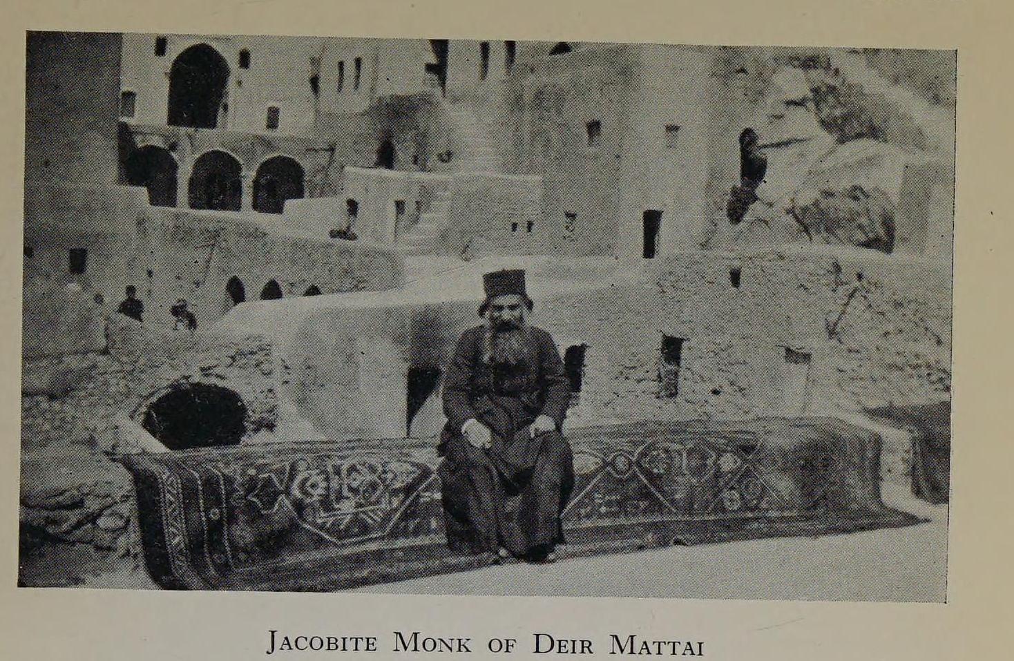 Syriac Orthodox monk at the monastery of Mar Mattai, about 1924