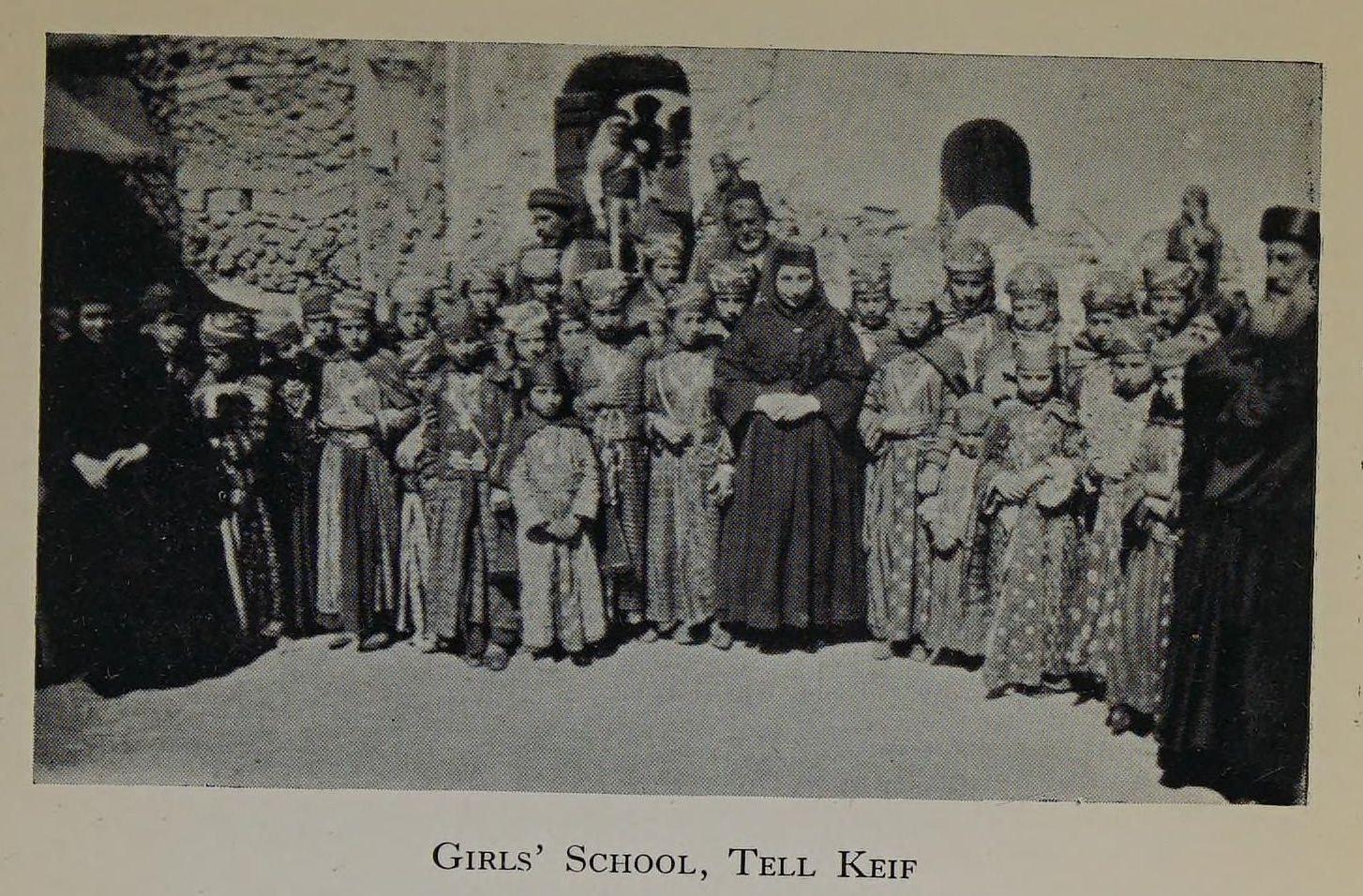 Girls' school at Tel Keppe, about 1924