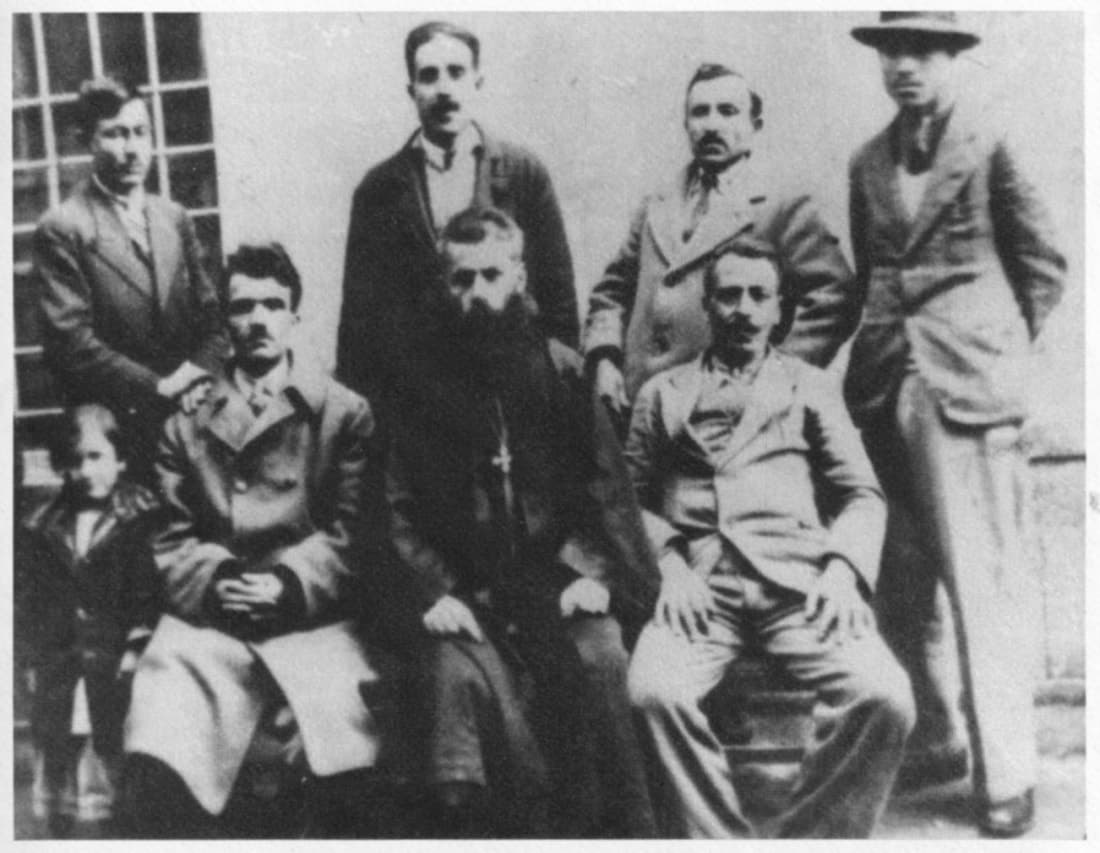 Faculty of the Assyrian language school in Mosul, February 1936