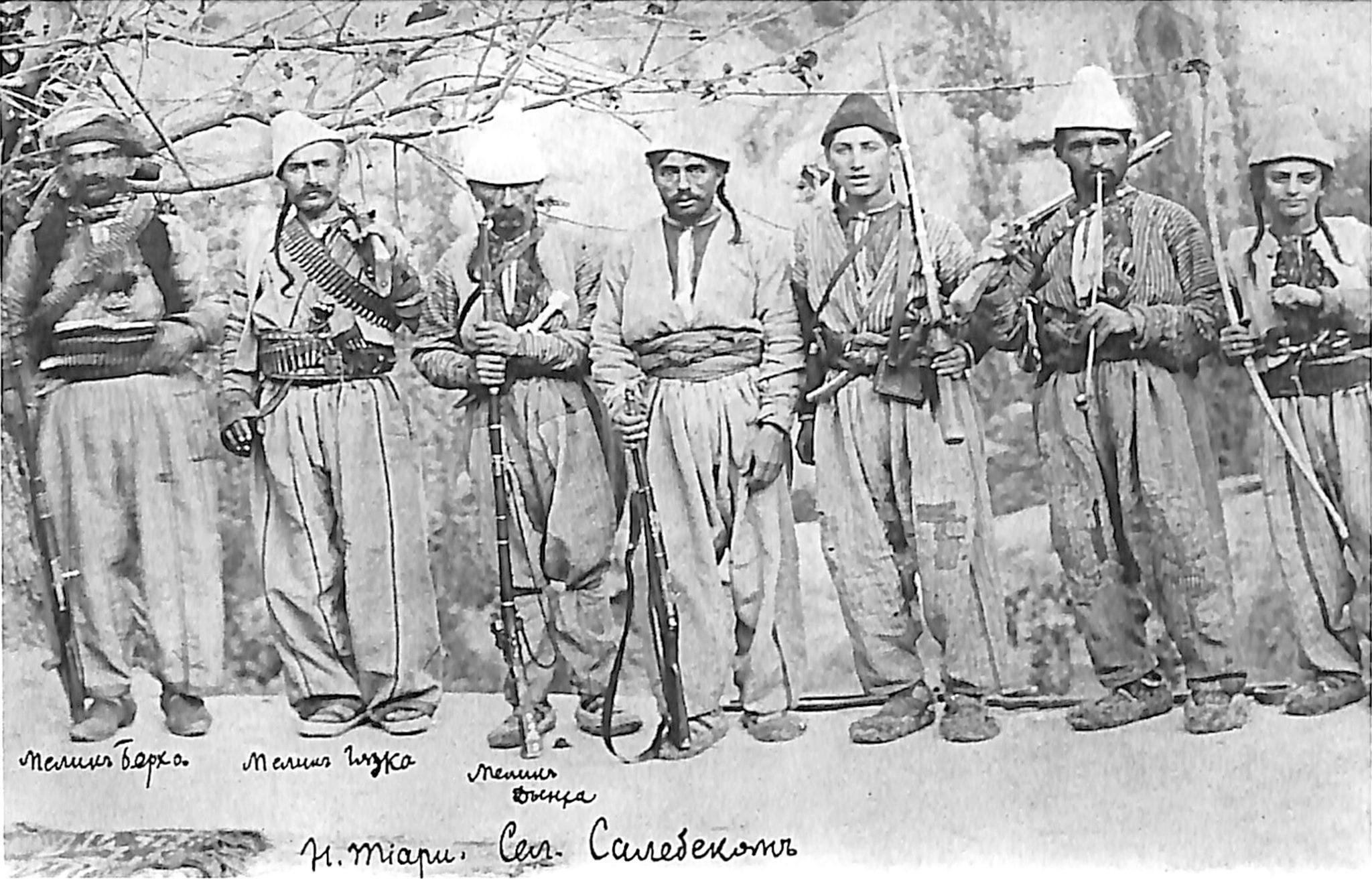 The maliks of Lower Tyari at Salahbekan, 1912