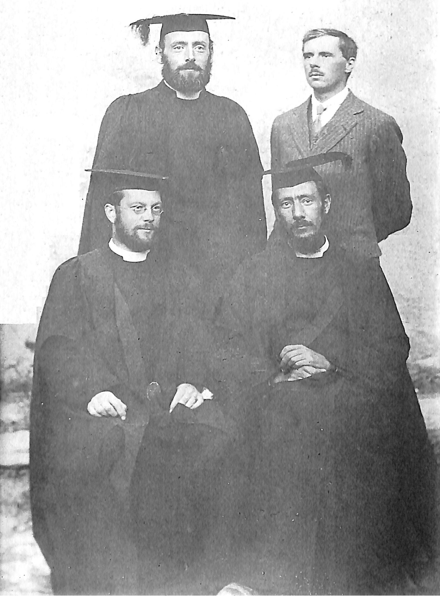 Archbishop of Canterbury's missionaries in academic dress at Qudshanis, 1912