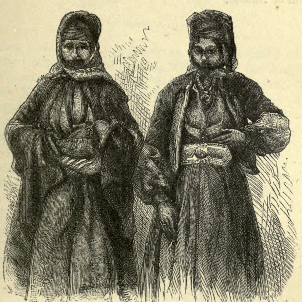 Two Nestorian (Assyrian) ladies of the patriarch's household, 1876