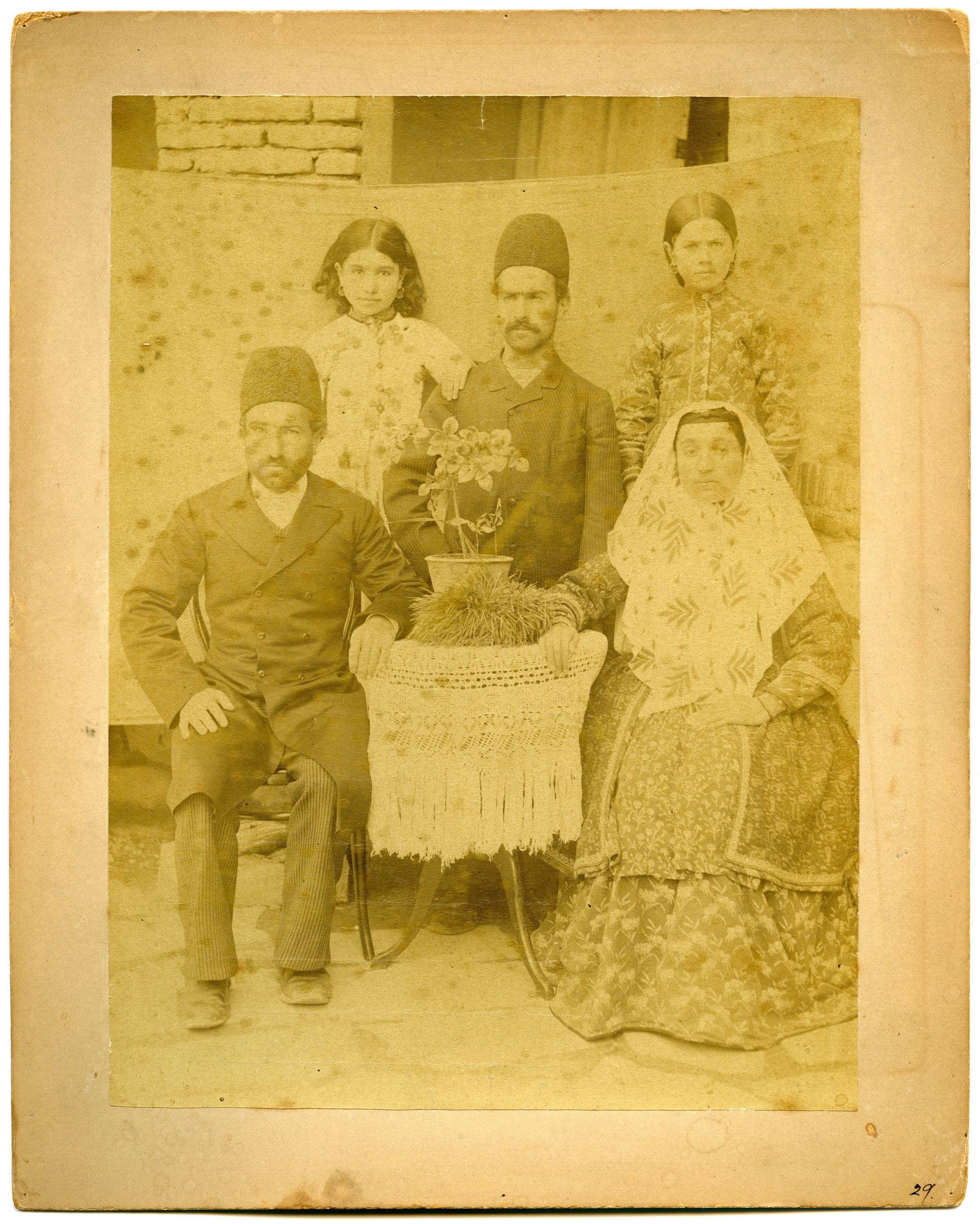 Dr. Israel Joseph, a Nestorian physician of Urmia, with his family
