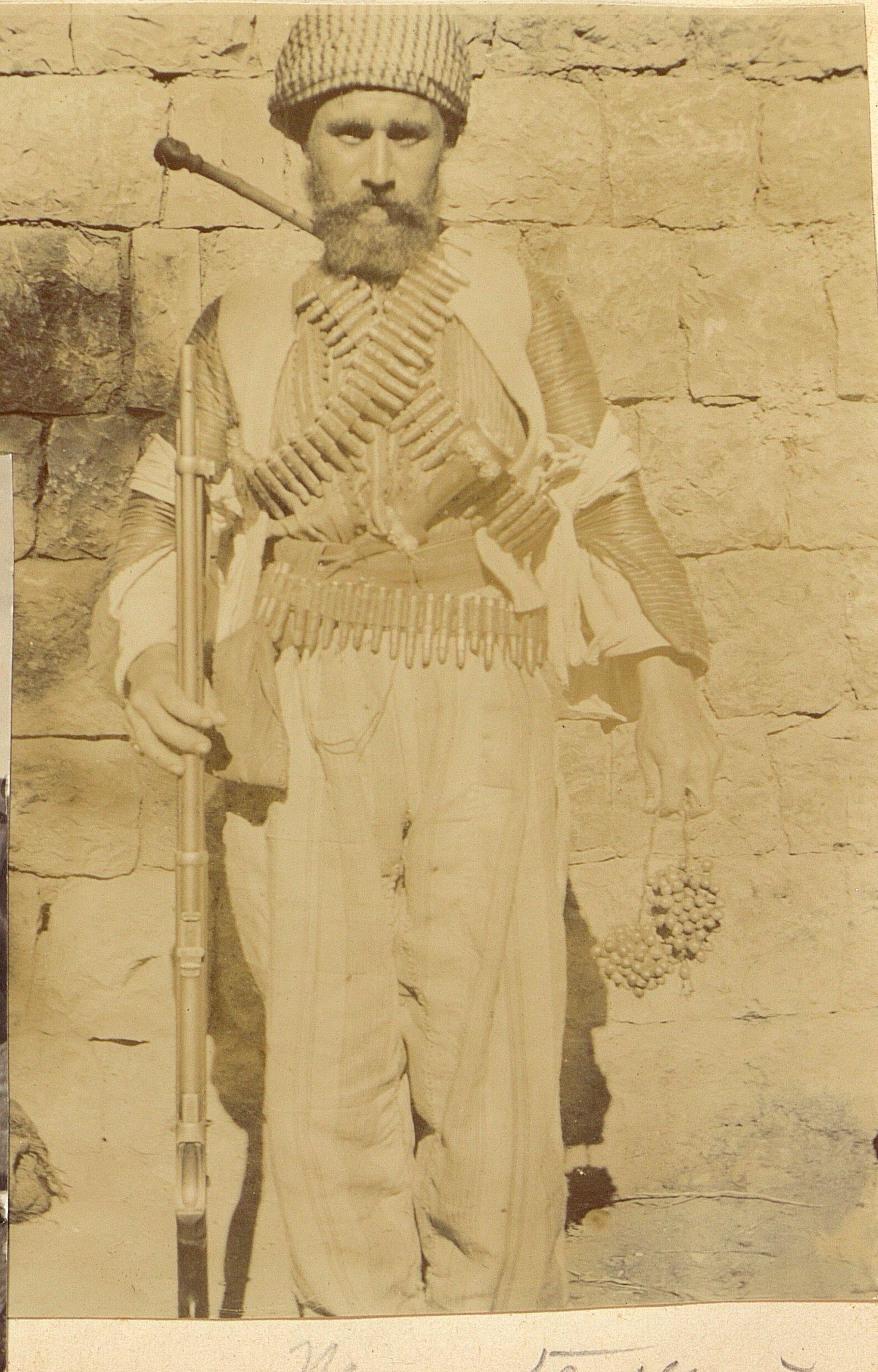 Armed mountaineer in Kurdistan, about 1900-1910