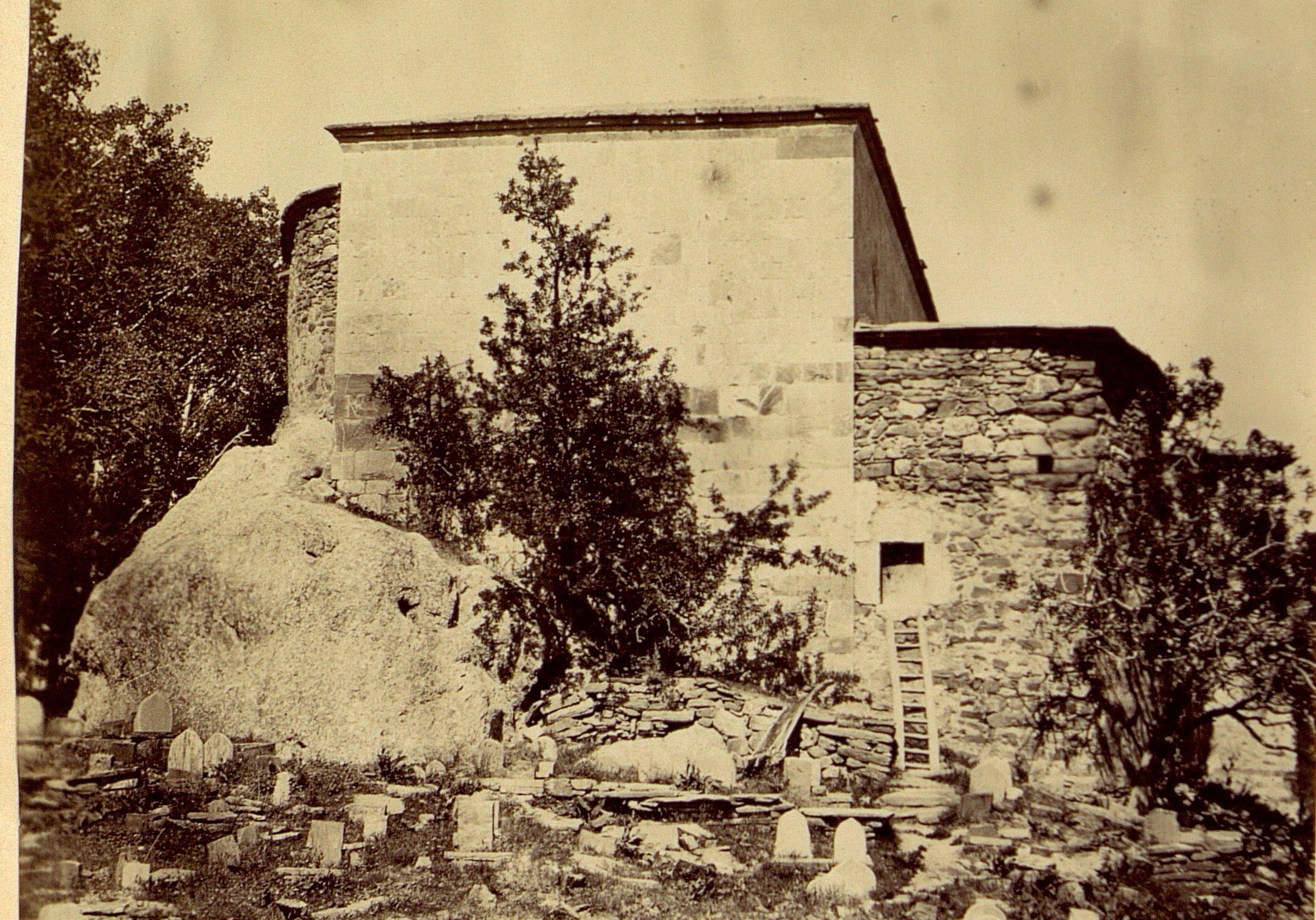 Old Nestorian church beside a boulder