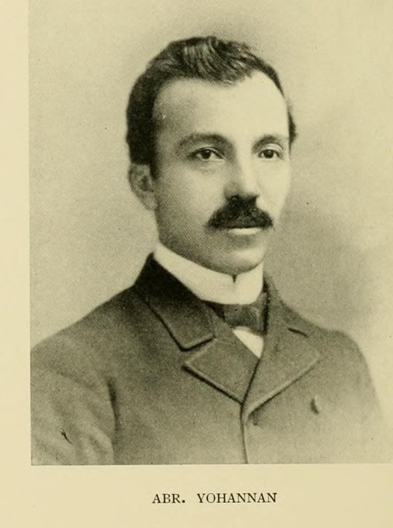 Abraham Yohannan of Urmia, Columbia University scholar, 1899