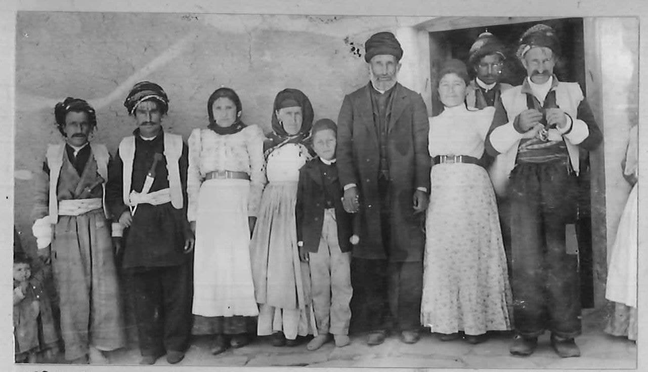 Nestorian (Assyrian) pastor and his relatives, Persia, early 1900s