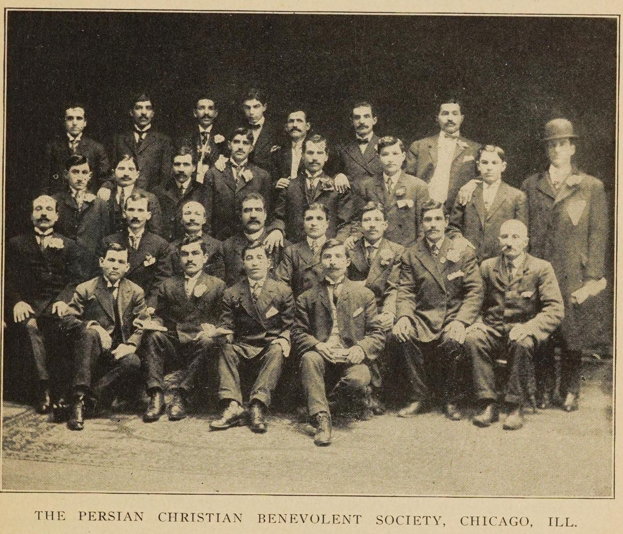 The Persian Christian Benevolent Society of Chicago, about 1910