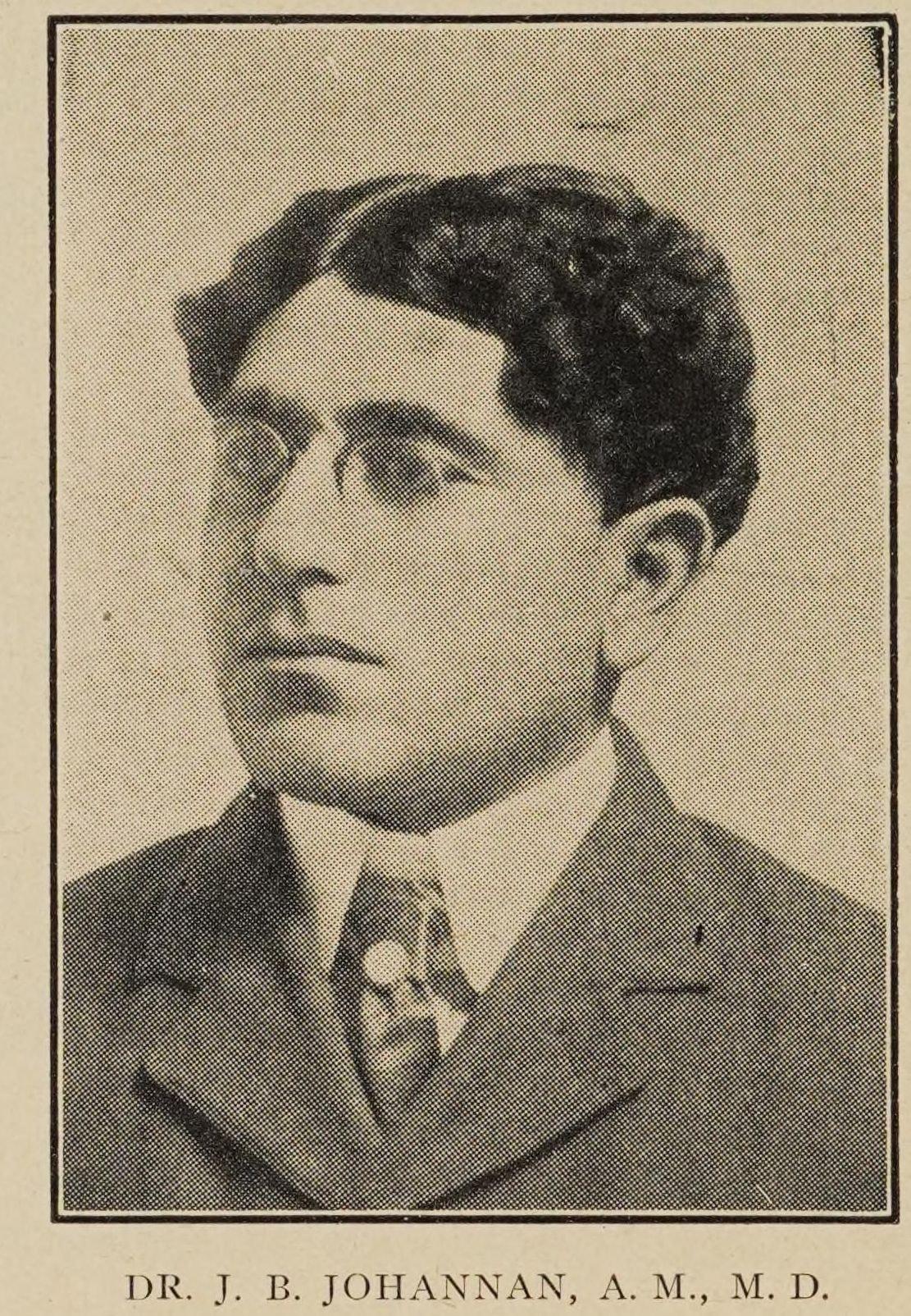 Dr. J. B. Johannan, Assyrian physician in Chicago, about 1910