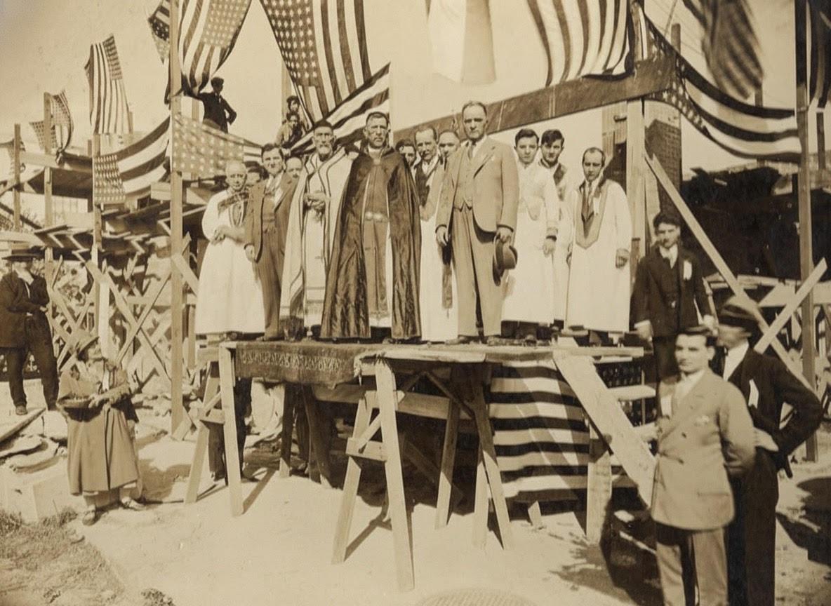 Groundbreaking of the first Syriac Orthodox church in the US, West New York, 1927