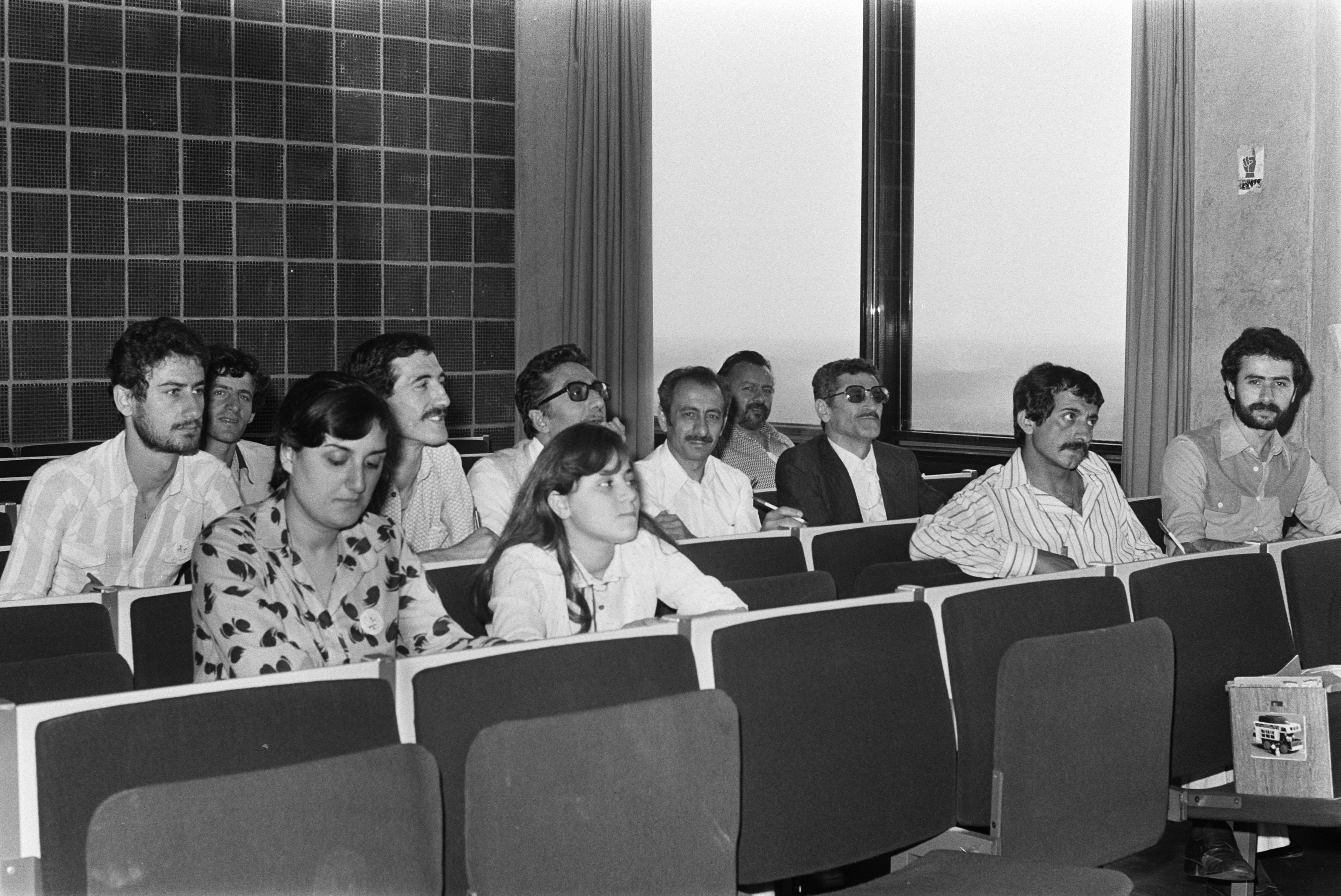 Christians from Turkey in a classroom at the Vrije Universiteit, Amsterdam, 1981