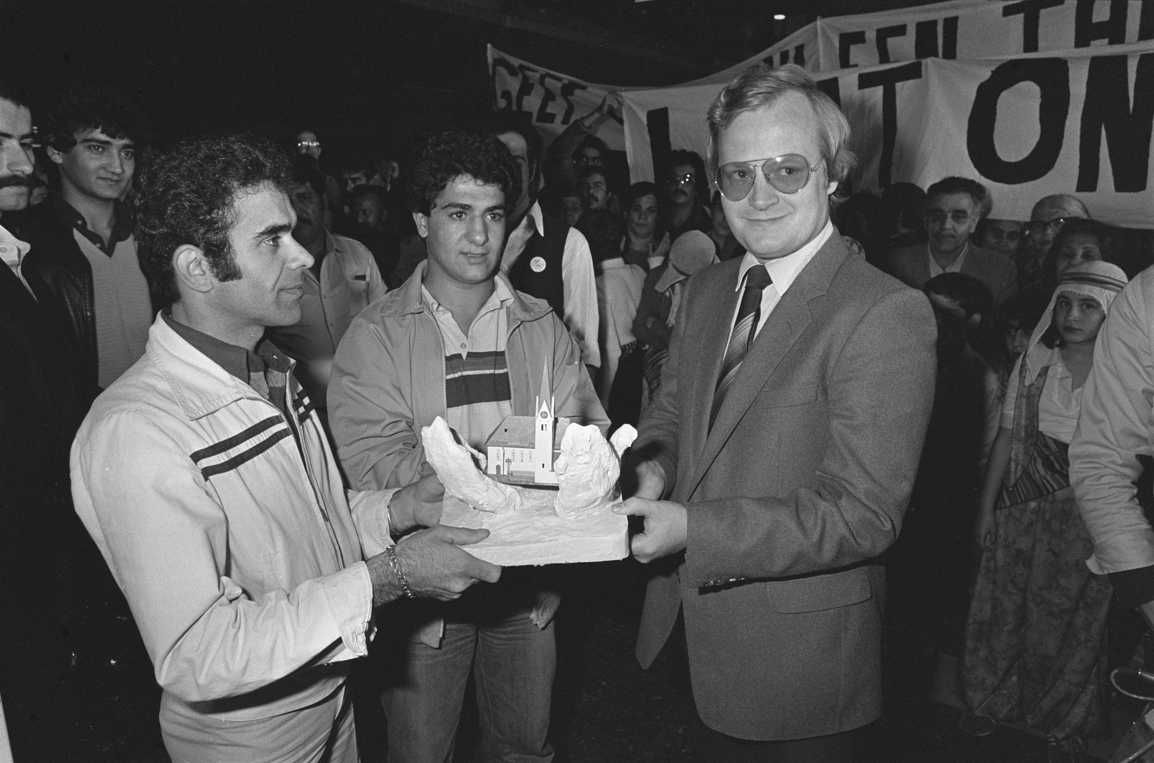 Petition for asylum handed to the Ministry of Justice, The Hague, 1981