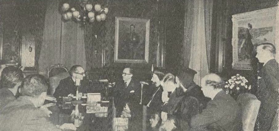 Syriac Orthodox Patriarch Ignatius Yaqub III with President Frondizi in Buenos Aires, 1958