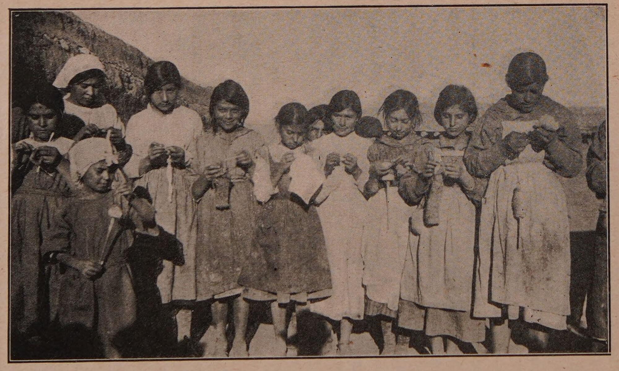 A group of Assyrian orphan girls