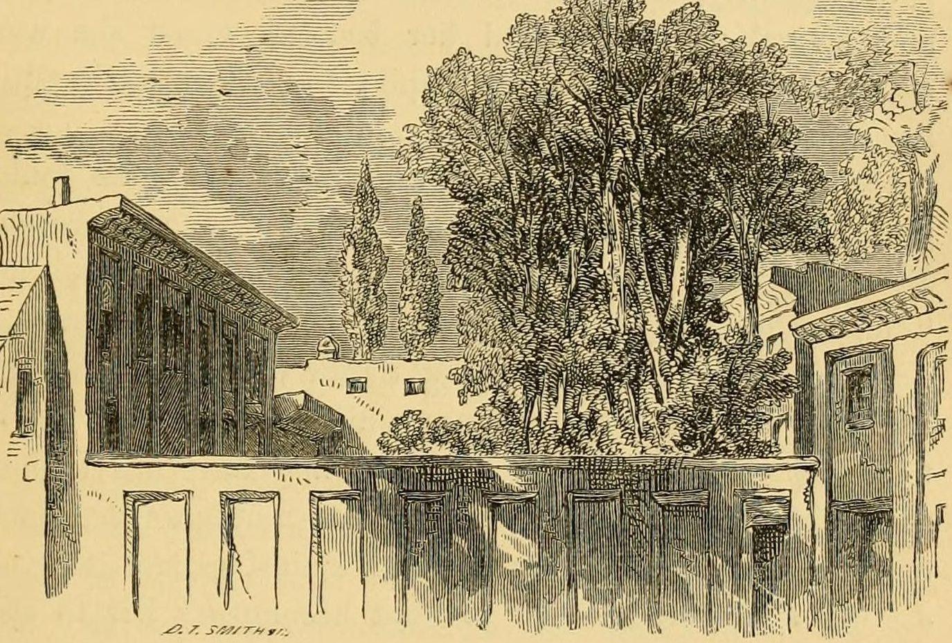 Courtyard of the female seminary, Urmia