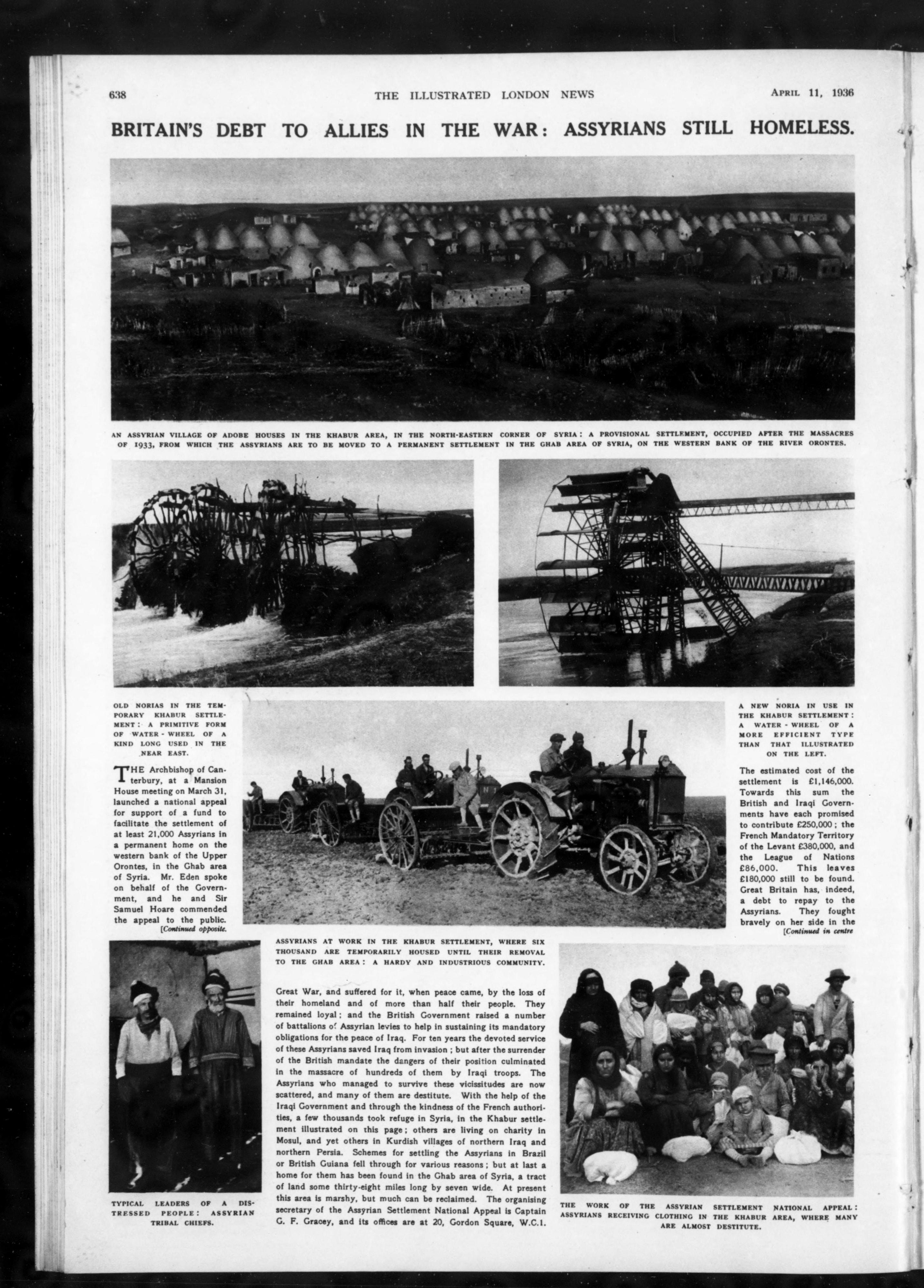 "Assyrians still homeless": the Khabur settlement in the Illustrated London News, 1936