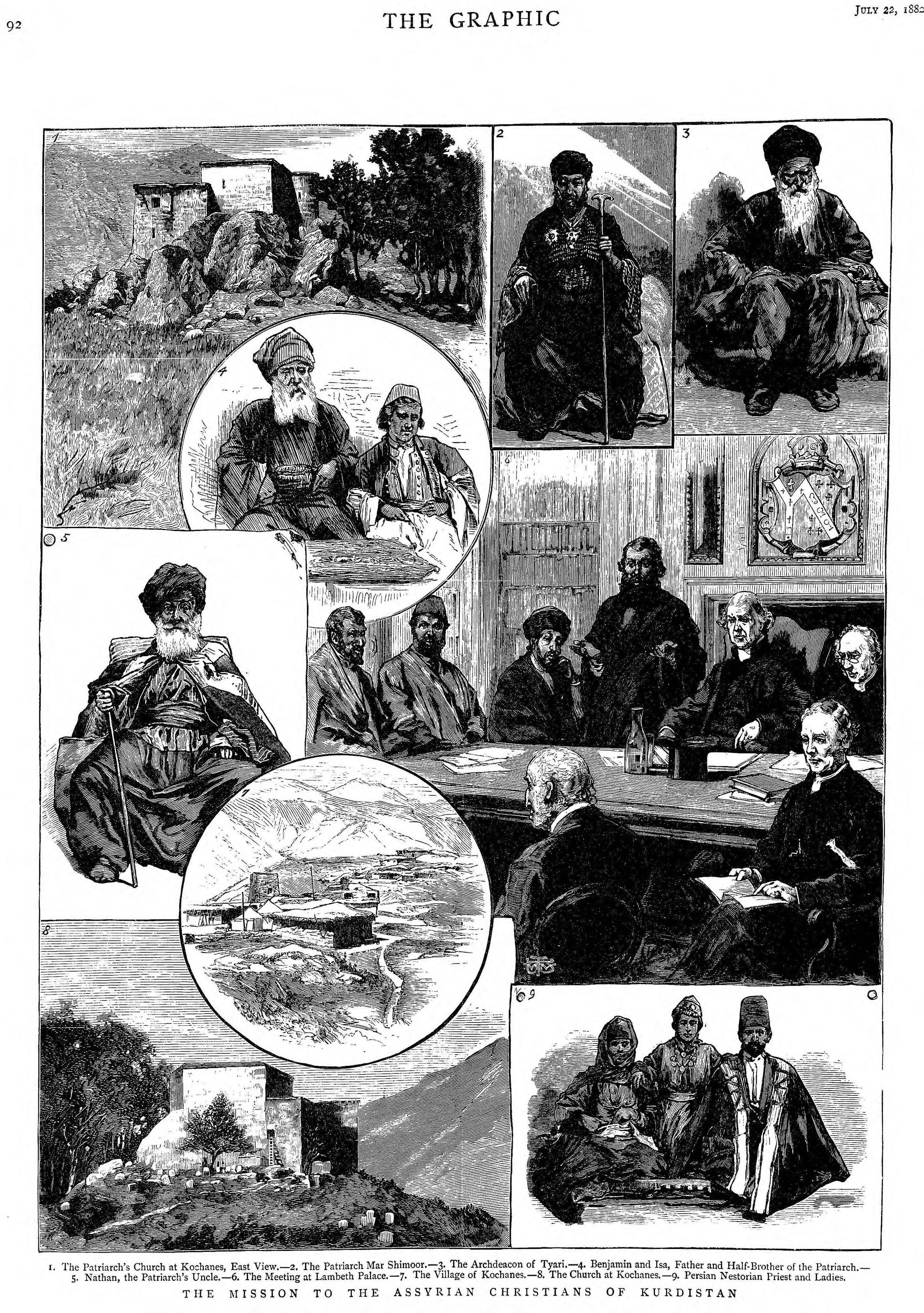 "The Mission to the Assyrian Christians of Kurdistan", The Graphic, 1882