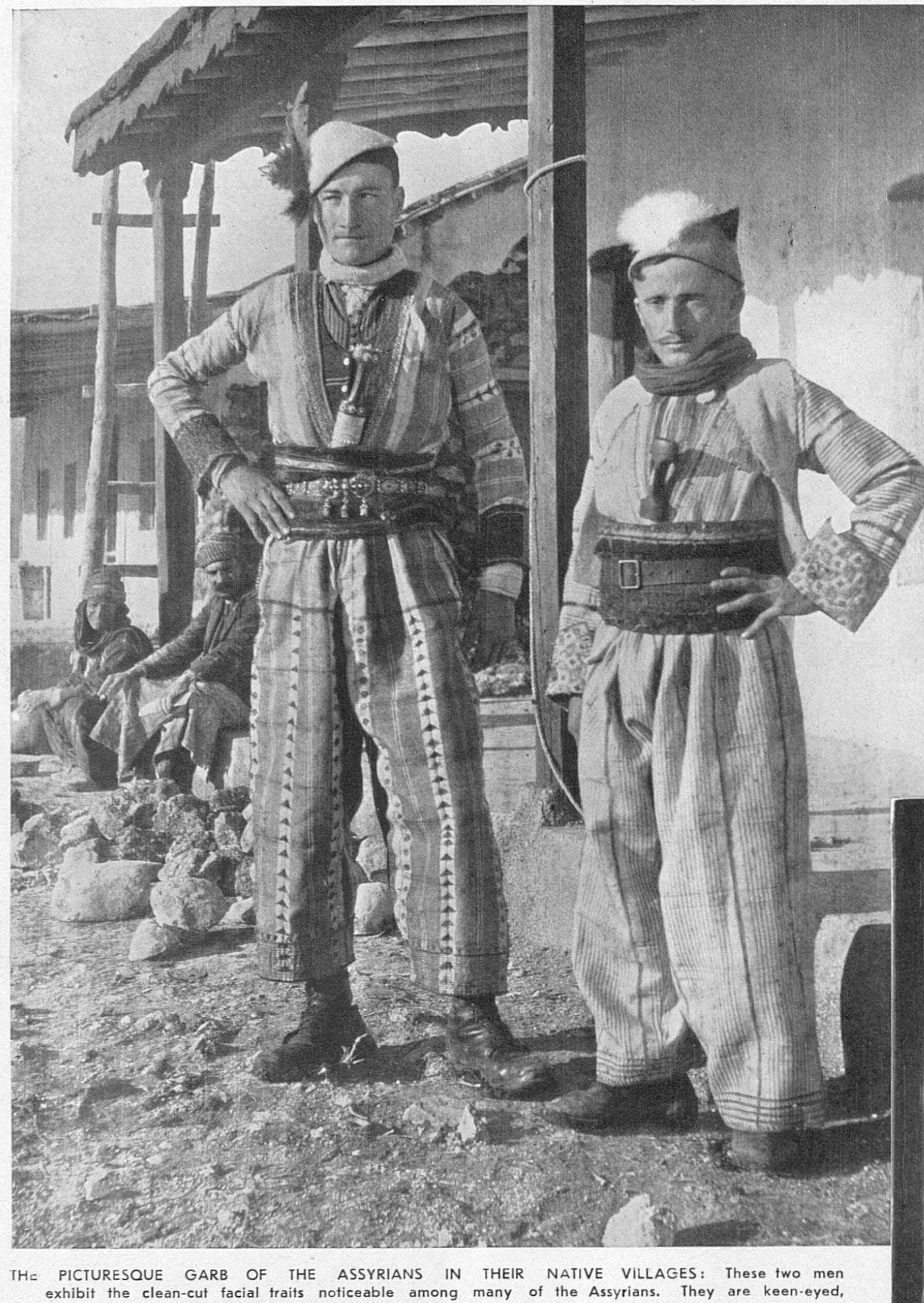 Two Assyrian men in village dress, 1933