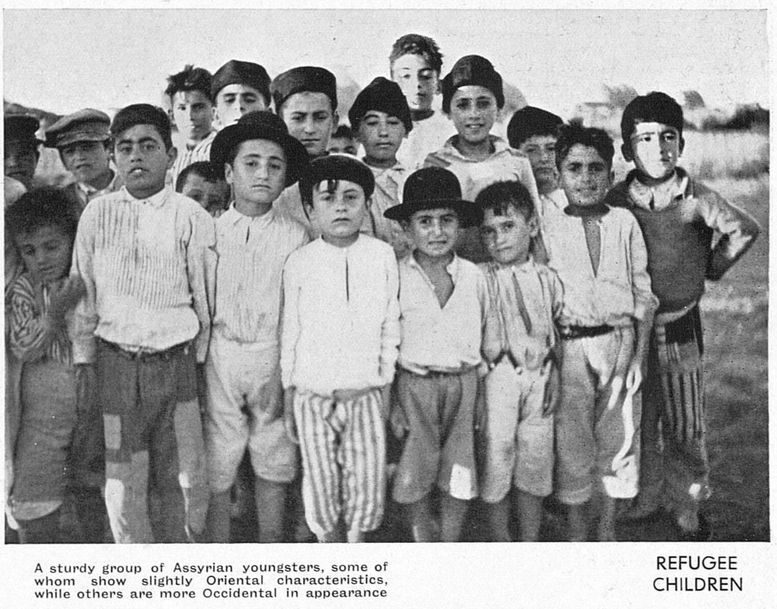 Assyrian refugee children on the Khabur, 1935